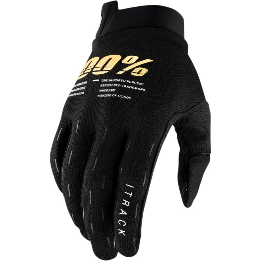 Rękawiczki 100% itrack black czarny M star