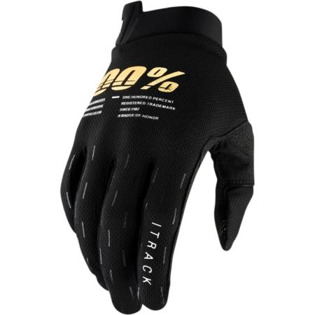 Rękawiczki 100% itrack black czarny M star