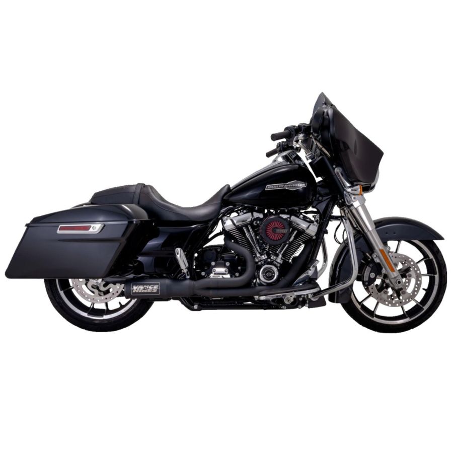 Wydech 2-1 blk.ss.17+fl vance&hines