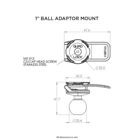 QUAD LOCK adapter na uchwyt ram