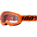 Gogle 100% strata 2 neon orange clear