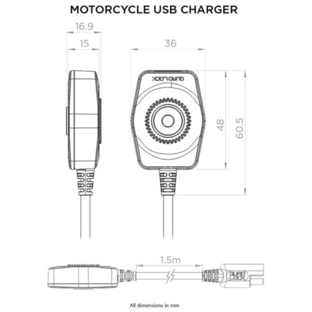 QUAD LOCK motocyklowa ładowarka USB