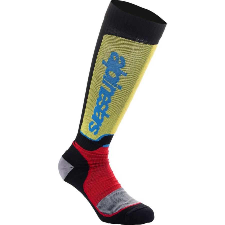 Skarpety ALPINESTARS MX plus blk/red/bl l