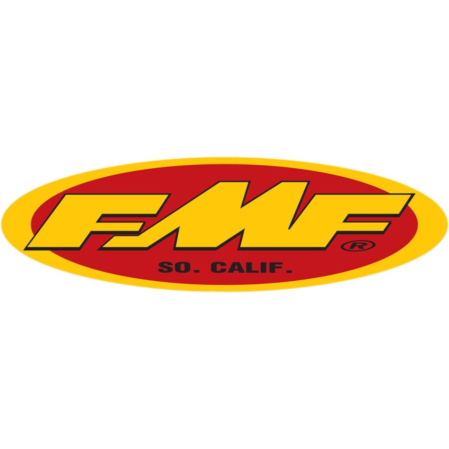 Naklejka FMF 5" oval and jersey (yel/red)