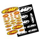 Naklejki FMF black/red white/yellow