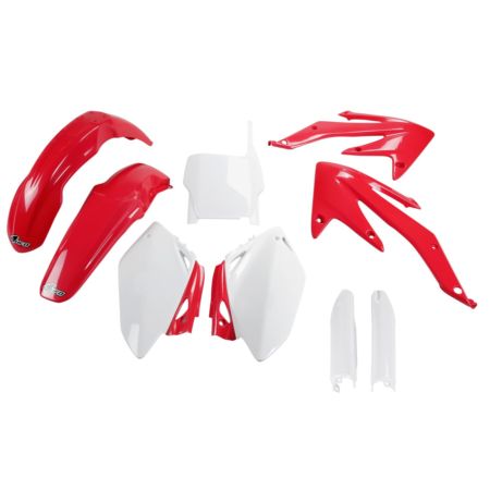 Komplet plastików + osłony teleskopów UFO crf 450r