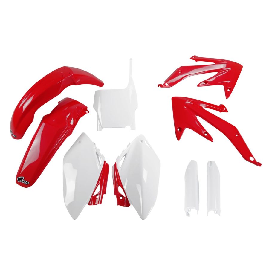 Komplet plastików + osłony teleskopów UFO crf 450r