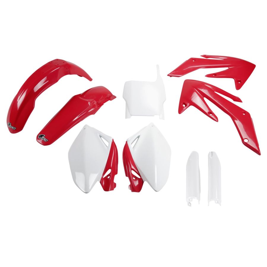Komplet plastików + osłony teleskopów UFO crf 250r
