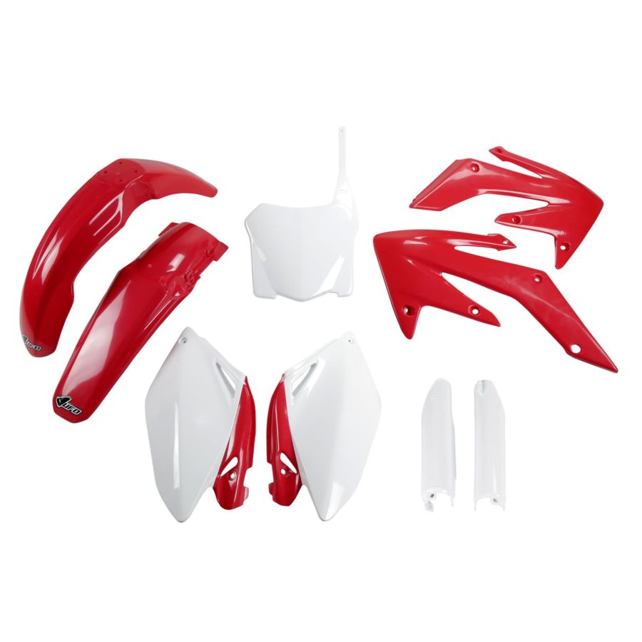 Komplet plastików + osłony teleskopów UFO crf 250r