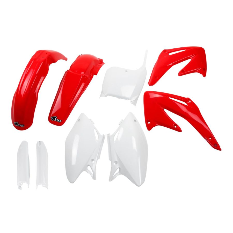 Komplet plastików + osłony teleskopów UFO crf 450r