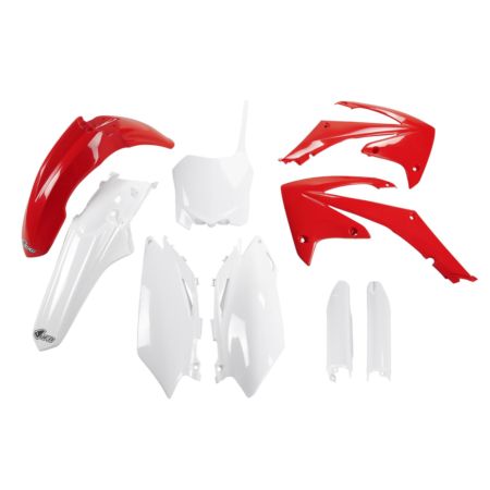 Komplet plastików + osłony teleskopów UFO crf 450r