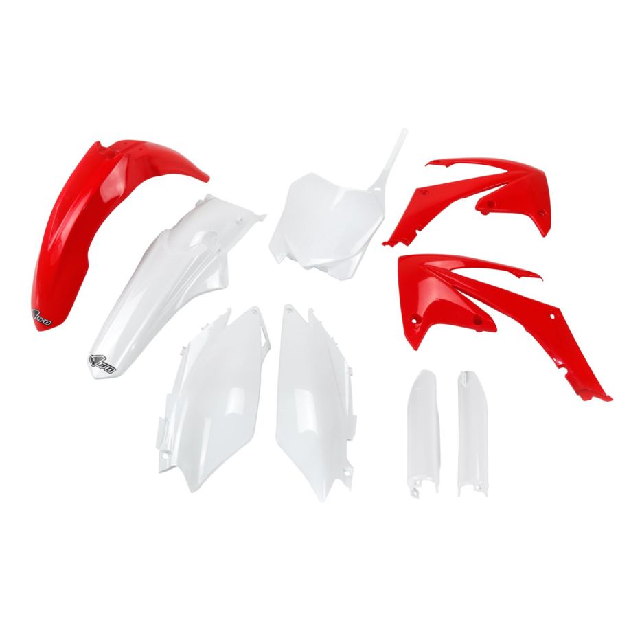 Komplet plastików + osłony teleskopów UFO crf 450r
