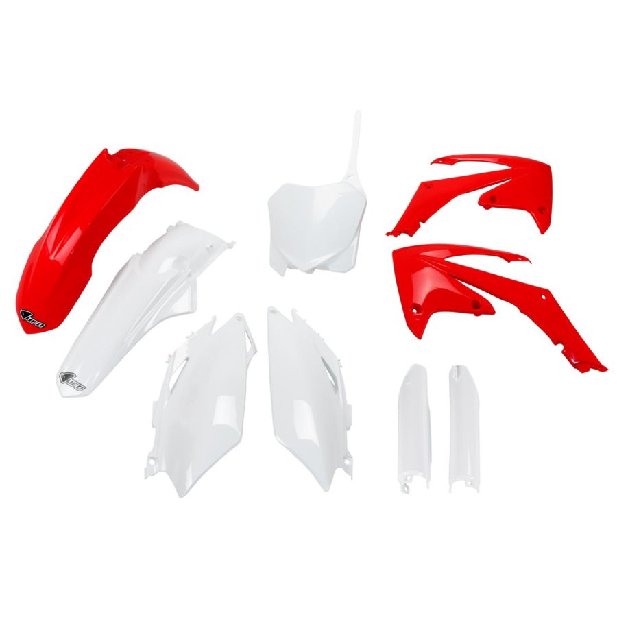 Komplet plastików + osłony teleskopów UFO crf 450r