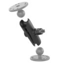 Podwójne ramię gniazda RAM MOUNT 3" do kuli 1".