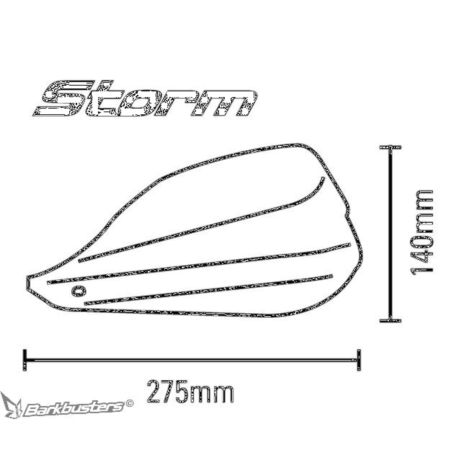 Handbary BARKBUSTERS storm 25.4mm stm-002-01-bk