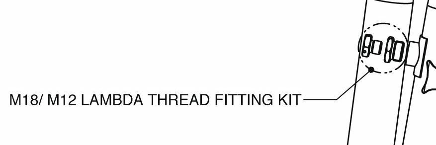 Reduktor wtyczek lambda AKRAPOVIC HONDA CB 1000R