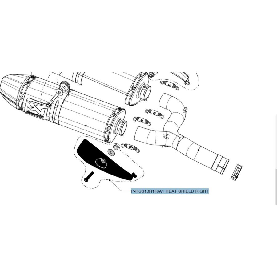Osłona termiczna AKRAPOVIC SUZUKI B-KING 1340