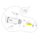 Rura łącząca AKRAPOVIC PIAGGIO MP3 500