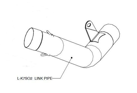 Rura łącząca AKRAPOVIC BMW S1000R