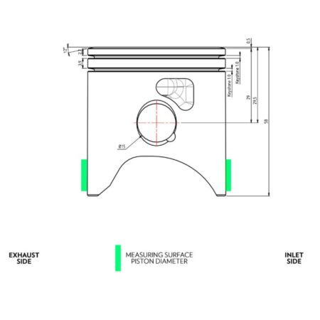 Tłok VHM KTM sx125 '21-25 53,96mm