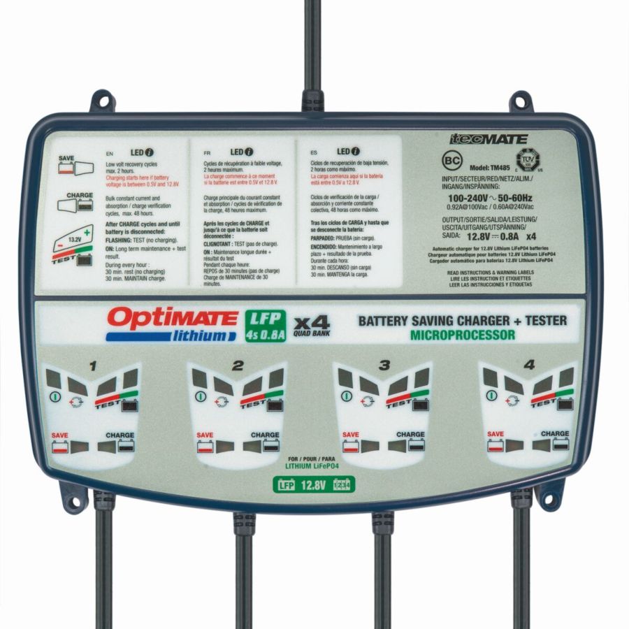 Ładowarka OPTIMATE LITHIUM 4S QUAD BANK TECMATE