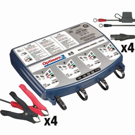 Ładowarka akumulatorów OPTIMATE 3 X 4 BANK TECMATE