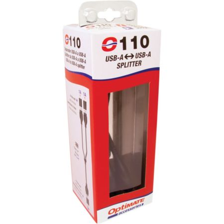 Rozdzielacz przewodu USB 2,1A/1A TECMATE