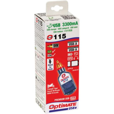 Ładowarka motocyklowa USB OPTIMATE TECMATE
