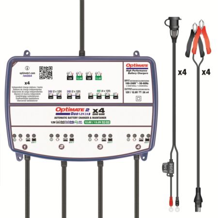 Ładowarka OPTIMATE DUO X 4 BANK TECMATE