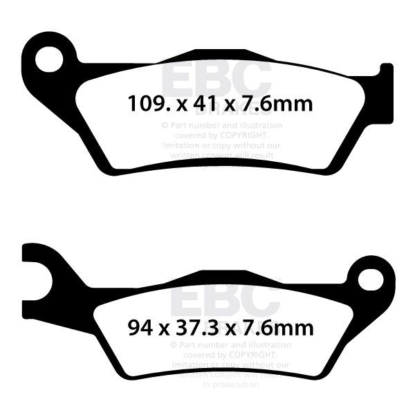 Klocki hamulcowe EBC SFA PIAGGIO TPH50 Klocki hamulcowe EBC SFA PIAGGIO TPH50