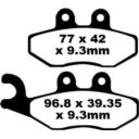 Klocki hamulcowe EBC SFA HH APRILIA SR125 SR50