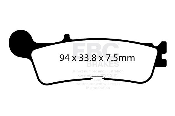 Klocki hamulcowe EBC SFAC FANTIC XEF250 XEF450