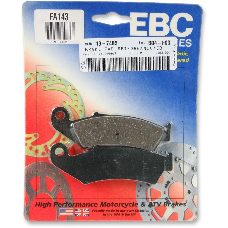 Klocki hamulcowe EBC FA HONDA NR750 RVF400