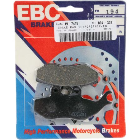 Klocki hamulcowe EBC FA APRILIA RS50 RX125
