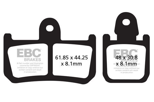 Klocki hamulcowe EBC FA YAMAHA MT-01 YZF-R1