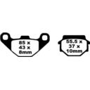 Klocki hamulcowe EBC FA APRILIA RX125 SX125