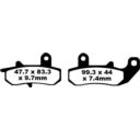 Klocki hamulcowe EBC FA SUZUKI DR650 RG125