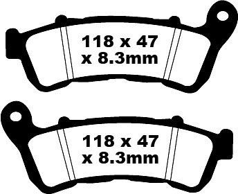 Klocki hamulcowe EBC FA HONDA CB600 NC700 Klocki hamulcowe EBC FA HONDA CB600 NC700