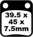 Klocki hamulcowe EBC FA HH HONDA MBX80 MB50