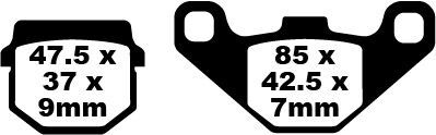 Klocki hamulcowe EBC FA HH APRILIA RS125