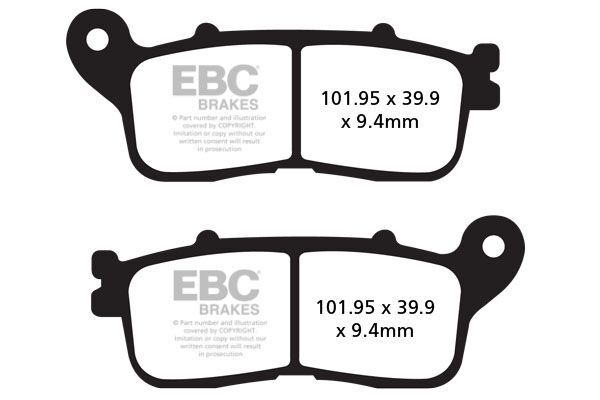 Klocki hamulcowe EBC FA HH HAWG HALTERS Klocki hamulcowe EBC FA HH HAWG HALTERS