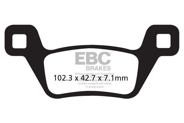 Klocki hamulcowe EBC SINT R KYMCO MXU700