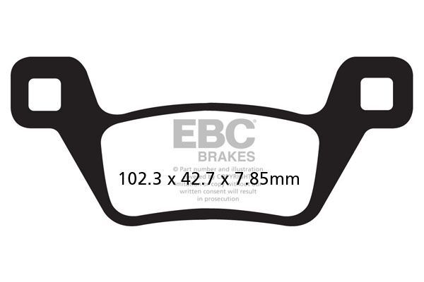 Klocki hamulcowe EBC SINT R KYMCO MXU500