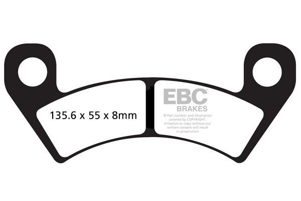 Klocki hamulcowe EBC SINT R ARCTIC CAT WILDCAT 4