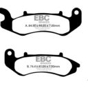 Klocki hamulcowe EBC FA BENELLI BN125