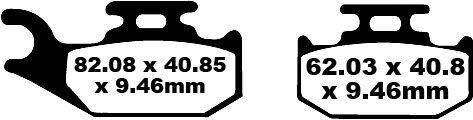 Klocki hamulcowe EBC TT CARBON APRILIA SRV850 Klocki hamulcowe EBC TT CARBON APRILIA SRV850