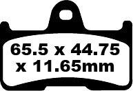 Klocki hamulcowe EBC TT CARBON CF MOTO CF500 Klocki hamulcowe EBC TT CARBON CF MOTO CF500