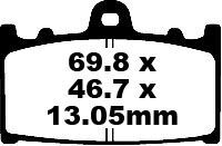 Klocki hamulcowe EBC TT CARBON SUZUKI VL1500
