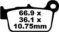 Klocki hamulcowe EBC TT CARBON APRILIA MXV450