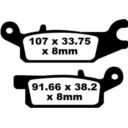 Klocki hamulcowe EBC TT CARBON YAMAHA YFM250R